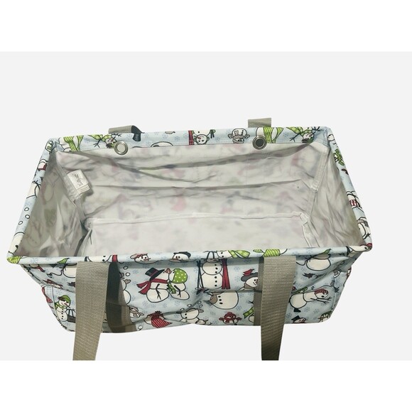 Snow-Daze Snowman Winter thirty-one medium utility tote - Picture 4 of 4